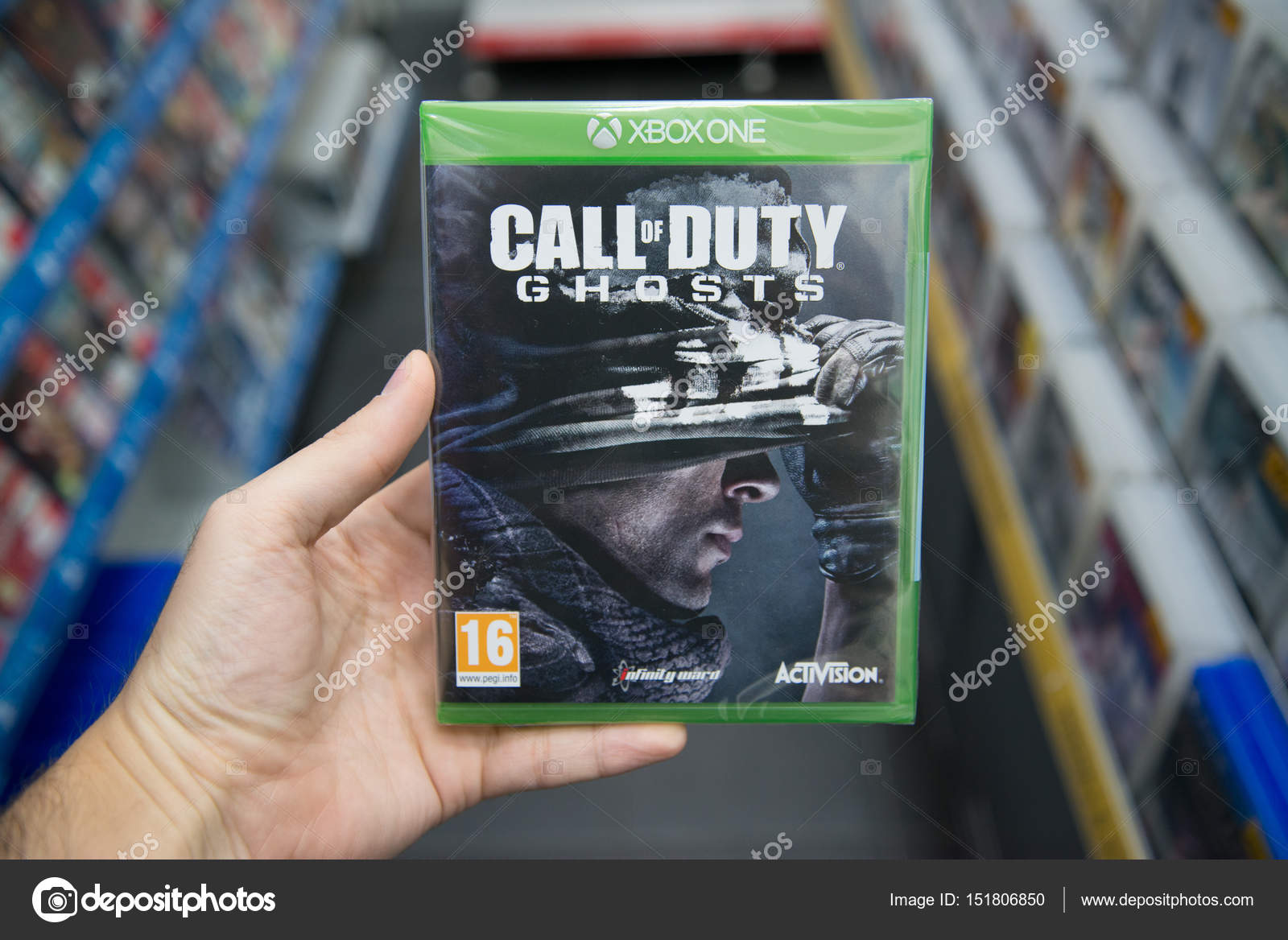 Call of duty Ghosts videogame on Microsoft XBOX One – Stock